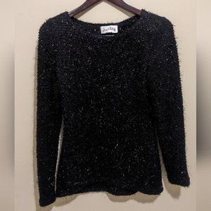 Joseph Ripkoff Fluffy  Knit Sweater Silver details